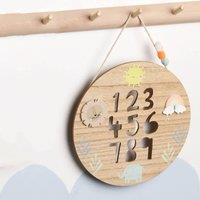 Petit Cheri Numbers Hanging Plaque