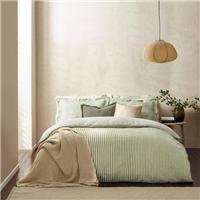 The Linen Yard Hebden Reversible 100% Cotton Duvet Cover & Pillowcase Set