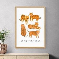 East End Prints Go Tiger Print by Darcie Olley