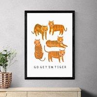 East End Prints Go Tiger Print by Darcie Olley