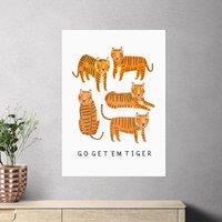 East End Prints Go Tiger Print by Darcie Olley