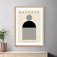 East End Prints Black Minimal Bauhaus Print by Luxe Poster Co