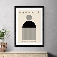 East End Prints Black Minimal Bauhaus Print by Luxe Poster Co