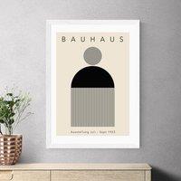 East End Prints Black Minimal Bauhaus Print by Luxe Poster Co