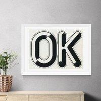 East End Prints OK Print by Vintage by Hemingway