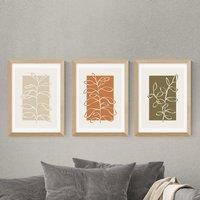 East End Prints Set of 3 Botany Prints by Alisa Galitsyna