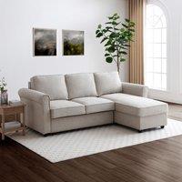 Kayden Fabric Traditional Scroll Arm Corner Sofa Bed