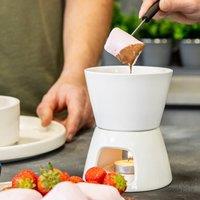 Gift-Boxed Ceramic Chocolate Fondue Set