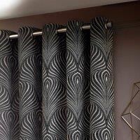 Gatsby Black Eyelet Curtains