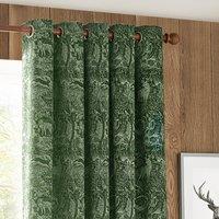 Winter Woods Emerald Eyelet Curtains
