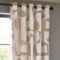 Carro Unlined Clay Eyelet Curtains