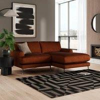 Lawson Matte Plush Velvet Corner Chaise Sofa