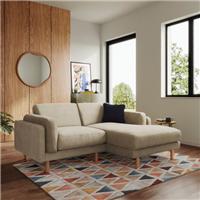 Newton Luxe Chenille Corner Chaise Sofa