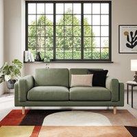 Newton Matte Plush Velvet 3 Seater Sofa