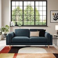 Newton Matte Plush Velvet 3 Seater Sofa