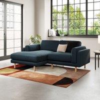 Newton Matte Plush Velvet Corner Chaise Sofa