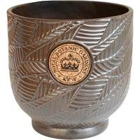 Kew Leaf Embossed Cork Plant Pot