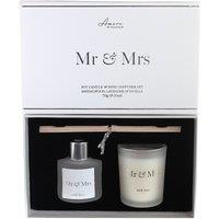 Amore Sandalwood Mr & Mrs Diffuser and Candle Set