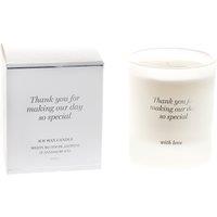 Amore White Blossom Thank You Candle