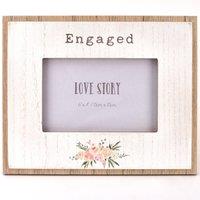 Love Story Engaged Photo Frame
