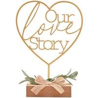 Love Story Heart Our Love Story Ornament