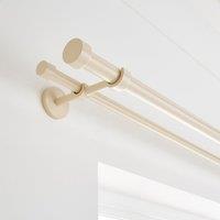Trinity Double Layer Extendable Metal Eyelet Curtain Pole