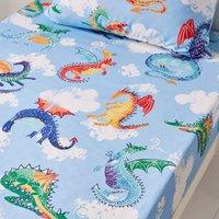 Dragons 100% Cotton Fitted Sheet