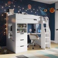 Cosmic Storage Bed Frame with Wardrobe