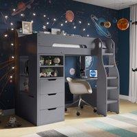 Cosmic Storage Bed Frame with Wardrobe