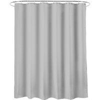 Silver Extra Long Shower Curtain