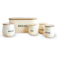 TOWER 5 Piece Round Canister Set