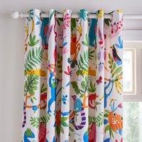 Bright Animals Blackout Eyelet Curtains