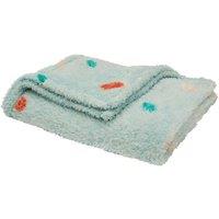 Bold Floral Polka Dot Throw Blanket, 100cm x 150cm