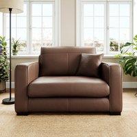 Carson Classic Leather Snuggle Chair