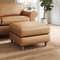 Flori Vintage Leather Footstool
