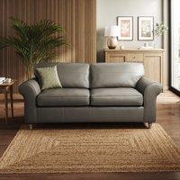 Flori Classic Leather 3 Seater Sofa