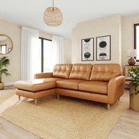 Sven Vintage Leather Large Corner Chaise Sofa