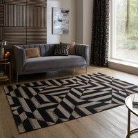 Shoreditch Stripe Chenille Abstract Rug