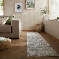 Edited Life Diamond Tuft Textured Washable Runner