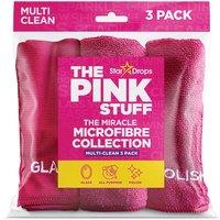 The Pink Stuff Pack of 3 Microfibre Cloths