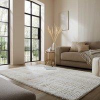 Rune Carved Geo Shaggy Rug