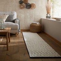 Braided Wool Textured Monochrome Runner