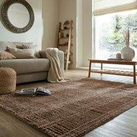 Rune Carved Geo Shaggy Rug