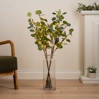 Set of 2 Pre-lit Artificial Eucalyptus Branches