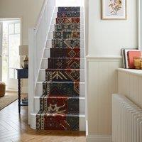 Traditional Patchwork Chenille Stair Runner