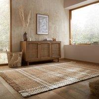 Jute Basketweave Checked Rug