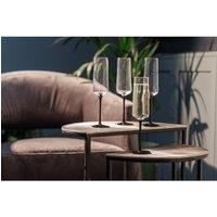 Mikasa Palermo Crystal Set of 4 Flutes