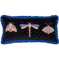 Darkling Beetles Frilled Rectangular Cushion