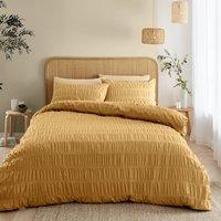 Catherine Lansfield Seersucker Duvet Cover Set