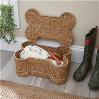 Bone Shaped Seagrass Storage Basket